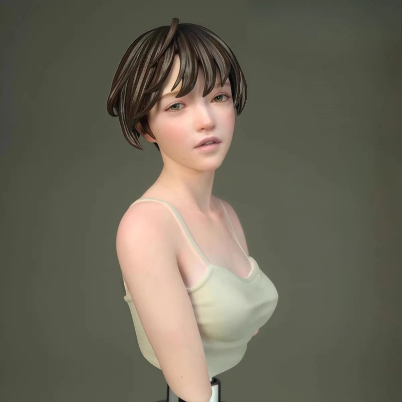 1/6 Scale 150mm High Die-Cast Resin Bust Model Kit Beautiful Asian Girl Realistic Statue with Base Unassembled and Unpainted
1/6 Scale 150mm High Die-Cast Resin Bust Model Kit Beautiful Asian Girl Realistic Statue with Base Unassembled and Unpainted