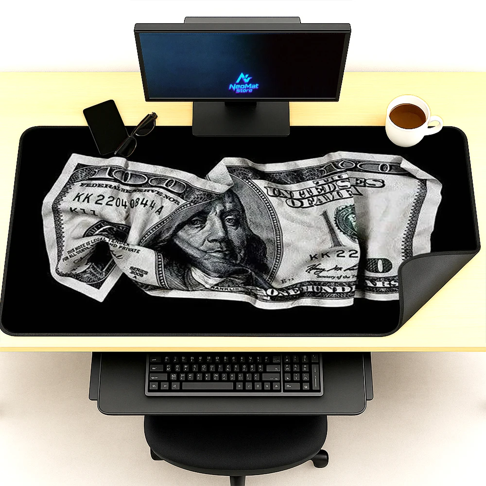 Monochrome Desk Pad Extra Large Playmat Dollar Hundred Mousepad Gaming 1200x600 Black Bill White Pc Table Mat Deskmat
Monochrome Desk Pad Extra Large Playmat Dollar Hundred Mousepad Gaming 1200x600 Black Bill White Pc Table Mat Deskmat