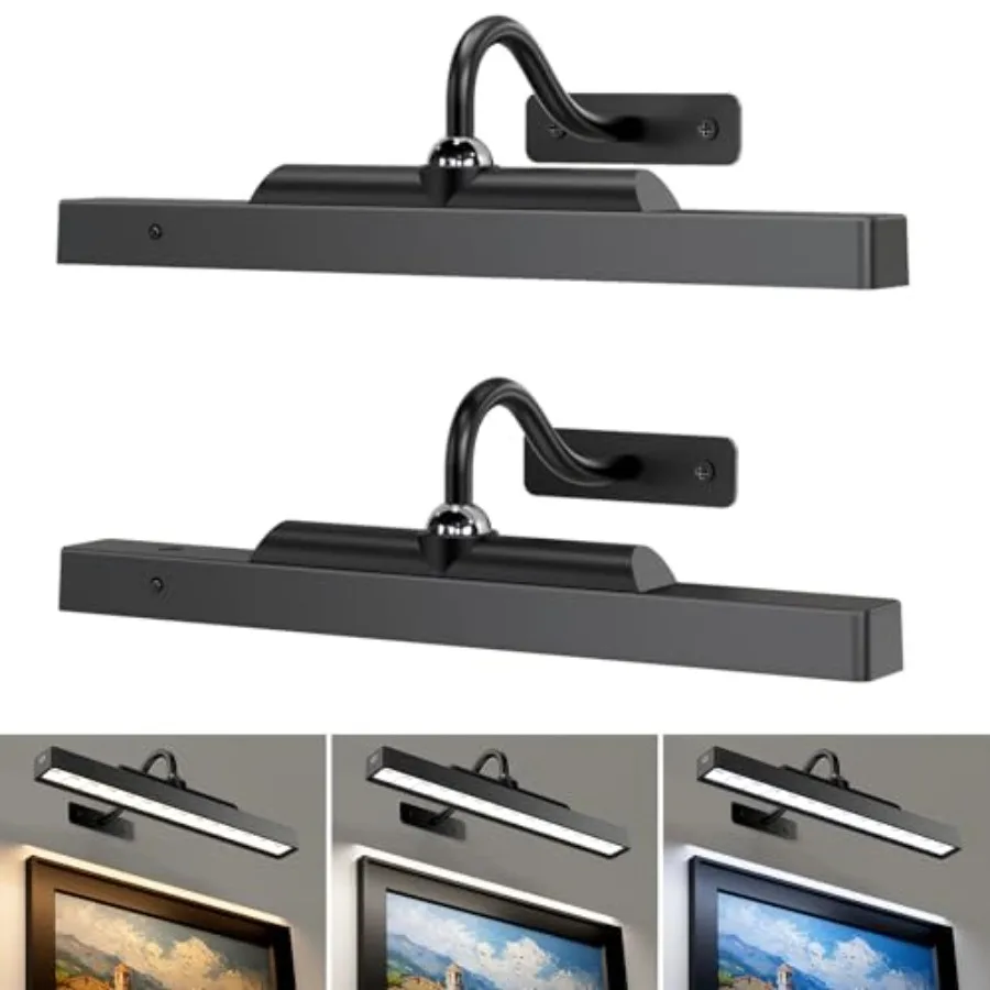 Wireless Picture Lights ", 00mAh Battery Powered Cordless Wall Lights, Pack Dimmable Remote Timer for Painting Artwork Living R
Wireless Picture Lights ", 00mAh Battery Powered Cordless Wall Lights, Pack Dimmable Remote Timer for Painting Artwork Living R