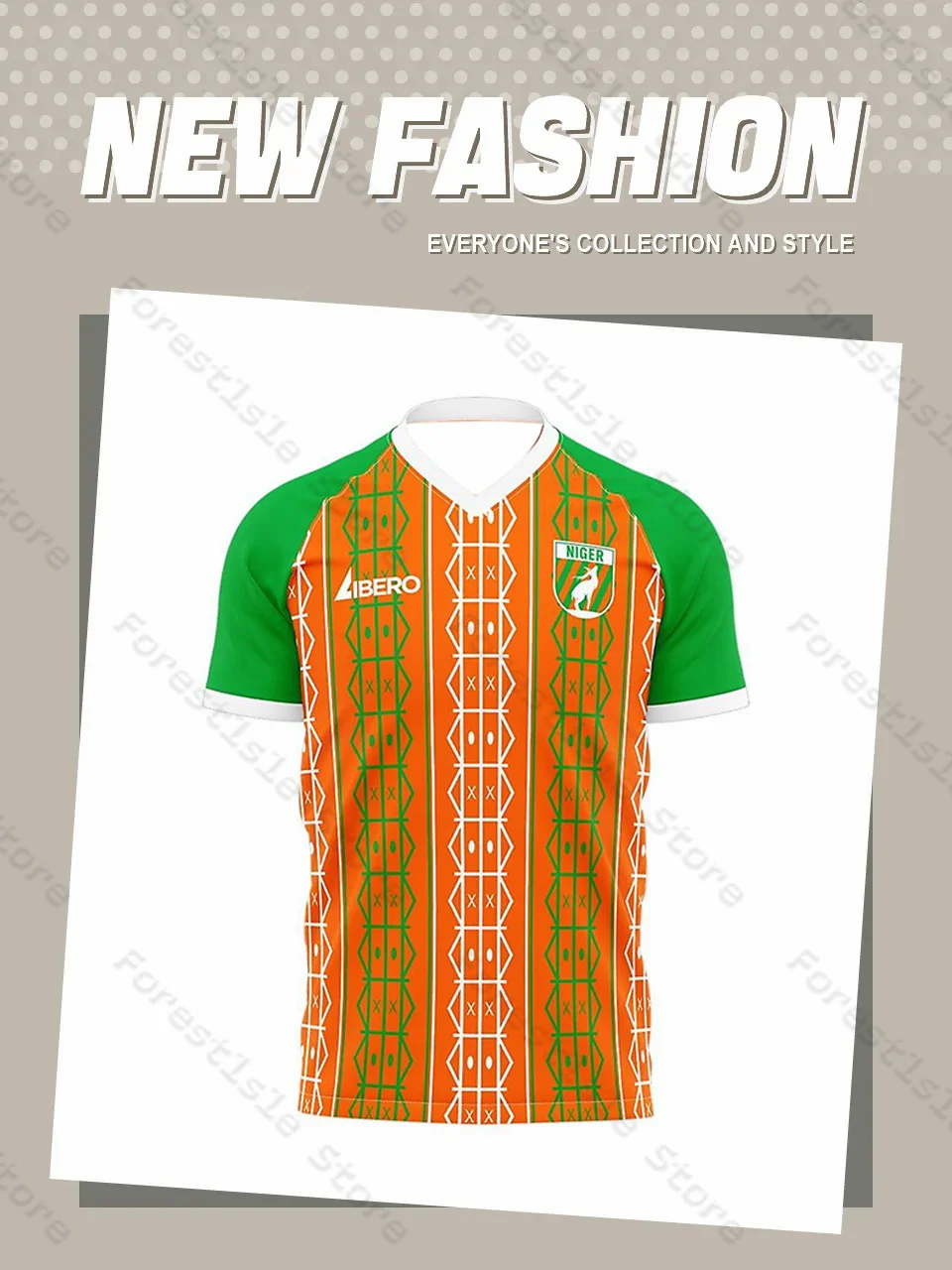 Niger Home Concept Football Kit T Shirt Children Training Clothes Street Fashion Short Sleeves Sports Breathable Men Women Tops
Niger Home Concept Football Kit T Shirt Children Training Clothes Street Fashion Short Sleeves Sports Breathable Men Women Tops