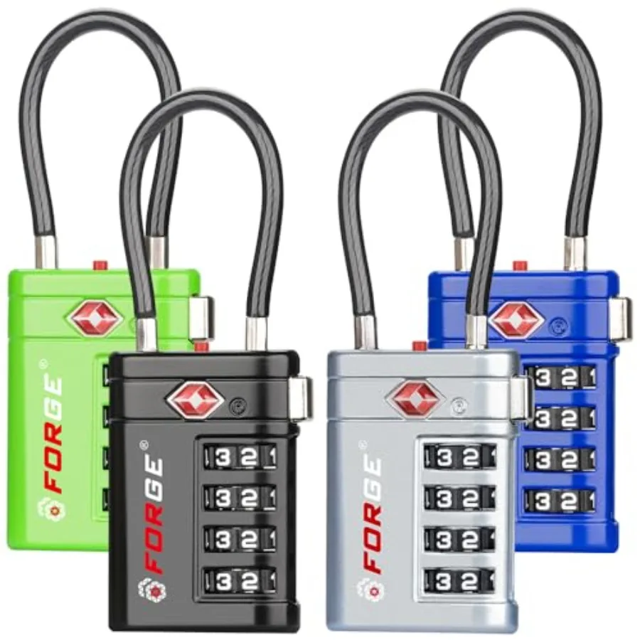 TSA Appd Lage Locks 4 Digit Combination TSA Travel Locks with TSA008, Open Alert Indicator, Zinc Alloy Body for Lage, Suitcase,
TSA Appd Lage Locks 4 Digit Combination TSA Travel Locks with TSA008, Open Alert Indicator, Zinc Alloy Body for Lage, Suitcase,
