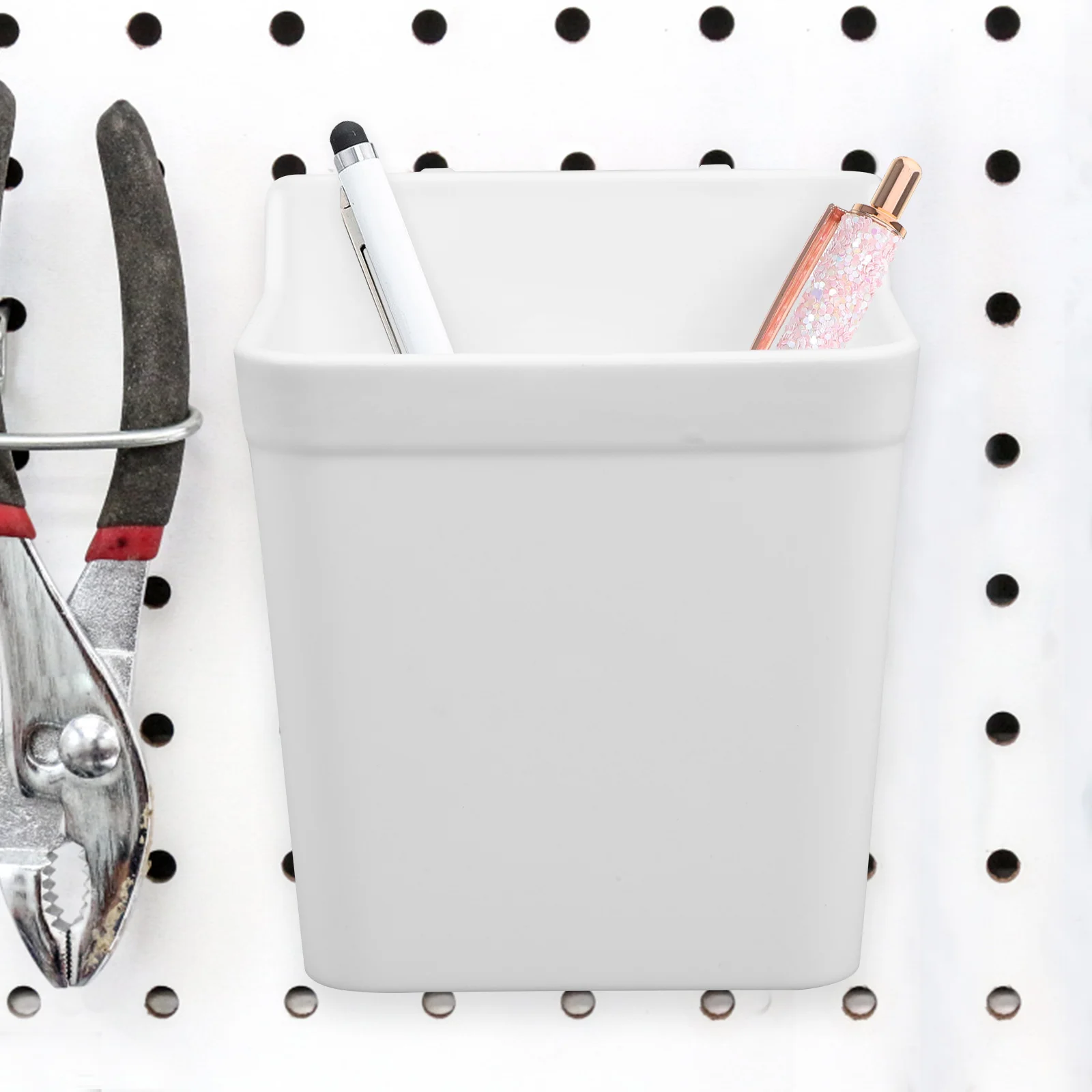 6pcs Cup Holder White ABS Small Parts Storage Organizer Garage Peg Board Organizer Kit Craft Room Kitchen Household Tools
6pcs Cup Holder White ABS Small Parts Storage Organizer Garage Peg Board Organizer Kit Craft Room Kitchen Household Tools