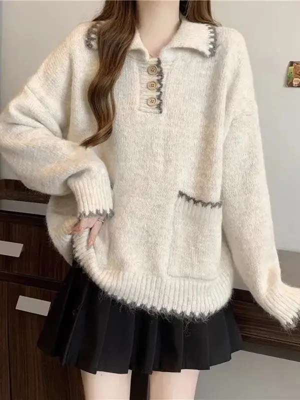 Вязаный кардиган Color Blo для женщин: свободный, универсальный, омолаживающий, премиум-класса, для повседневной носки, топ-накидка, простой, для поездок на работу, S...
Вязаный кардиган Color Blo для женщин: свободный, универсальный, омолаживающий, премиум-класса, для повседневной носки, топ-накидка, простой, для поездок на работу, S...