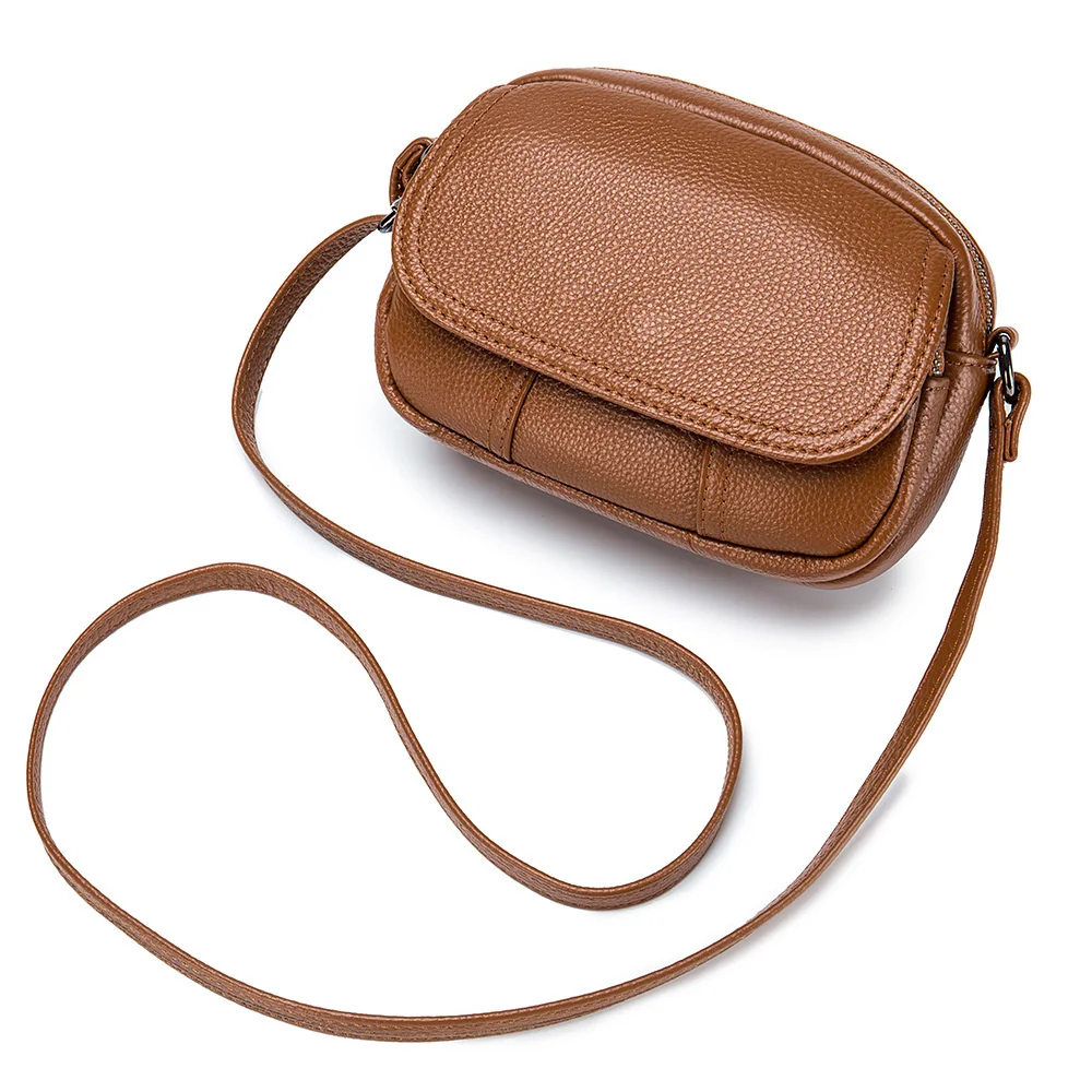 Cowhide Leather Mini Bag Soft Leather One Shoulder Crossbody Bag Leather Women's Bag Woman Shell Bag Women Mobile Phone Bag
Cowhide Leather Mini Bag Soft Leather One Shoulder Crossbody Bag Leather Women's Bag Woman Shell Bag Women Mobile Phone Bag