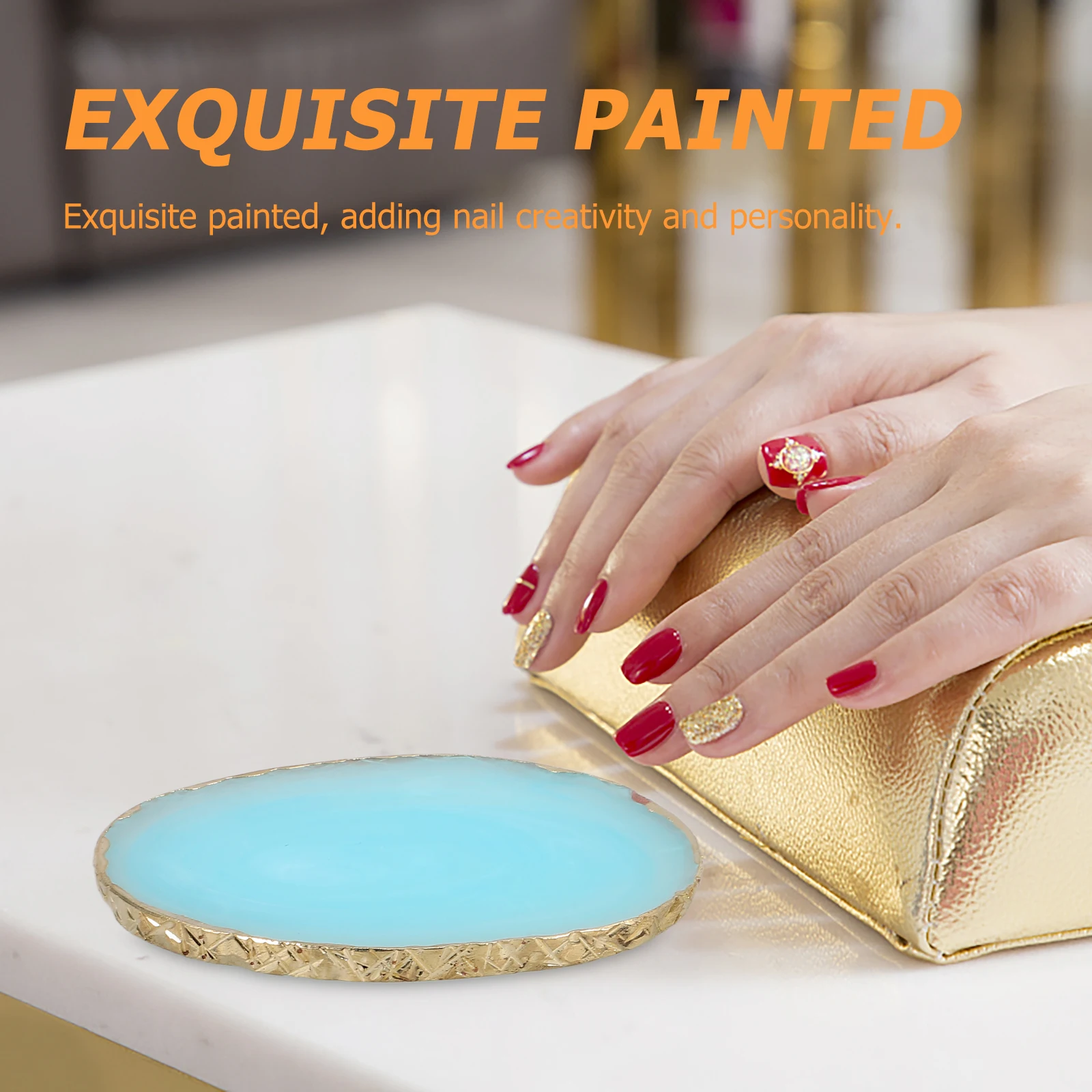 2pcs Art Palette Mixing Plate Crown Shape Nail Color Mixing Tray Durable Nail Painting Pallet For Salon Home Use
2pcs Art Palette Mixing Plate Crown Shape Nail Color Mixing Tray Durable Nail Painting Pallet For Salon Home Use