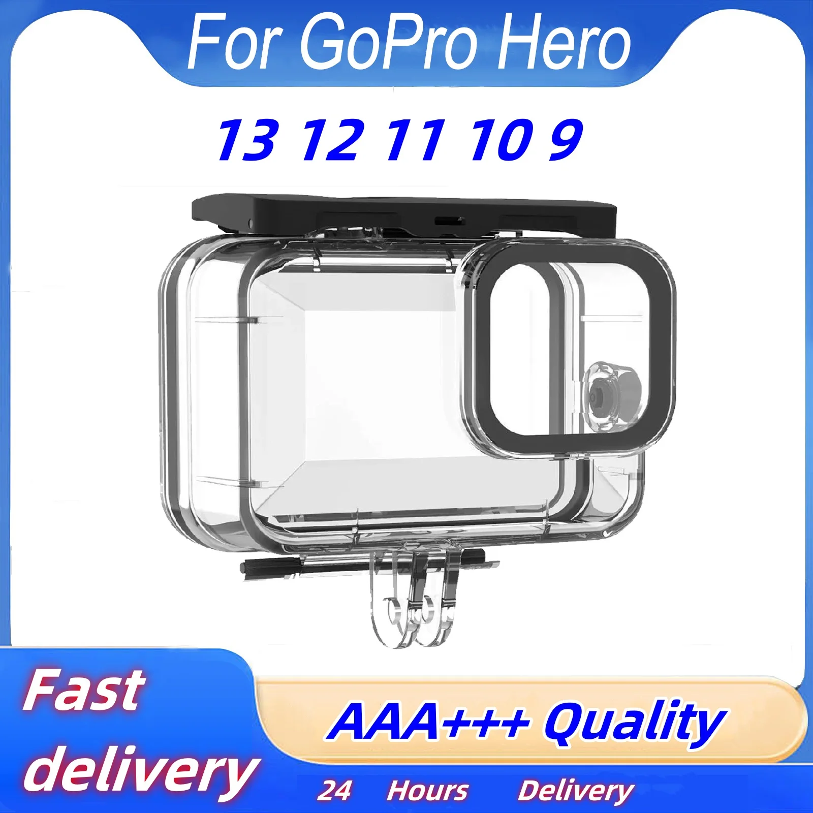 TELESIN 60M Waterproof Case For GoPro Hero 13 12 11 10 9 Underwater Diving Housing Cover With Dive Filter For Gopro Accessories
TELESIN 60M Waterproof Case For GoPro Hero 13 12 11 10 9 Underwater Diving Housing Cover With Dive Filter For Gopro Accessories