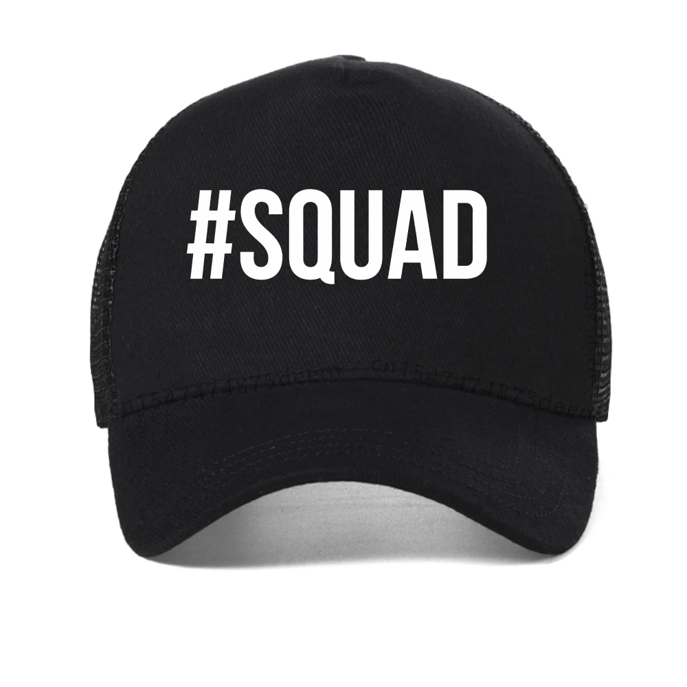 SQUAD printing Hip Hop Hats Unisex Casual Baseball Cap Sports mesh Snapback Golf Hat Summer Breathable Adjustable Caps Gorras
SQUAD printing Hip Hop Hats Unisex Casual Baseball Cap Sports mesh Snapback Golf Hat Summer Breathable Adjustable Caps Gorras