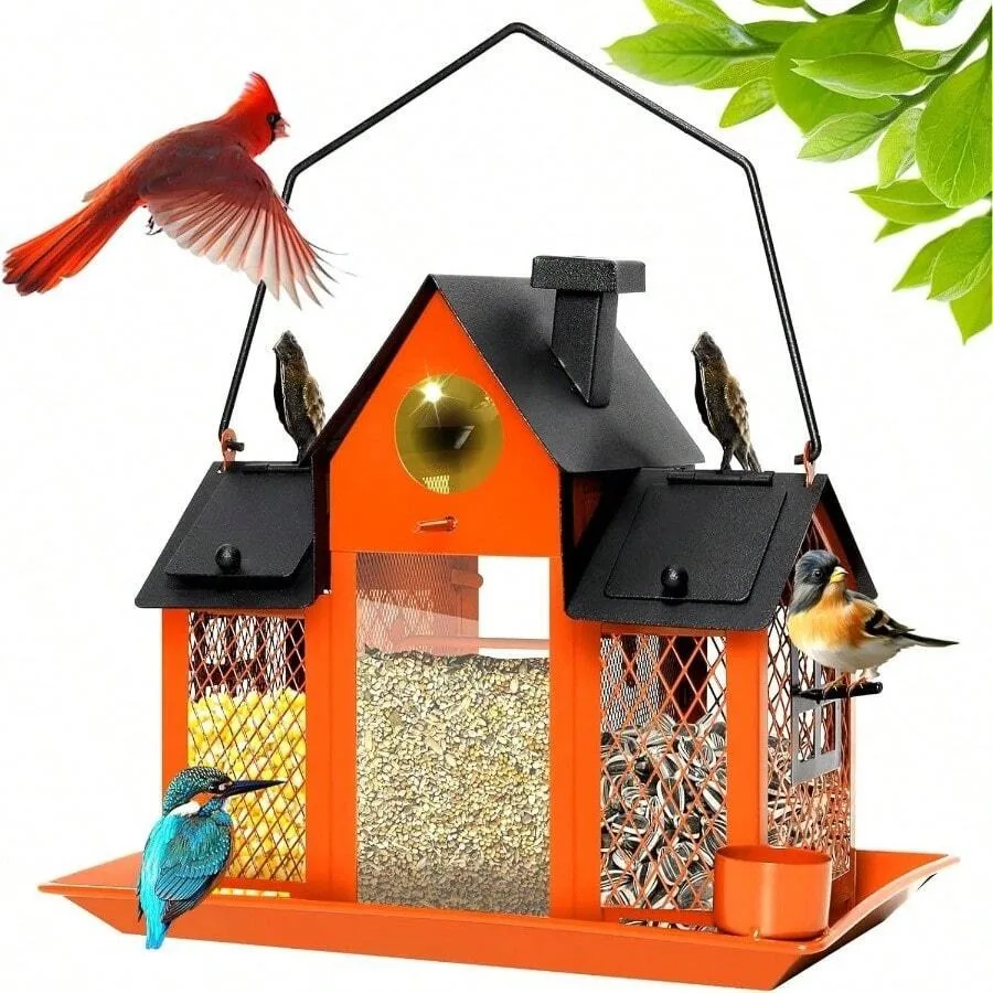 【New Arrival】House Shaped Wild Bird Feeder with Multi-Compartment, Outdoor Hanging Seed Feeder for Garden
【New Arrival】House Shaped Wild Bird Feeder with Multi-Compartment, Outdoor Hanging Seed Feeder for Garden