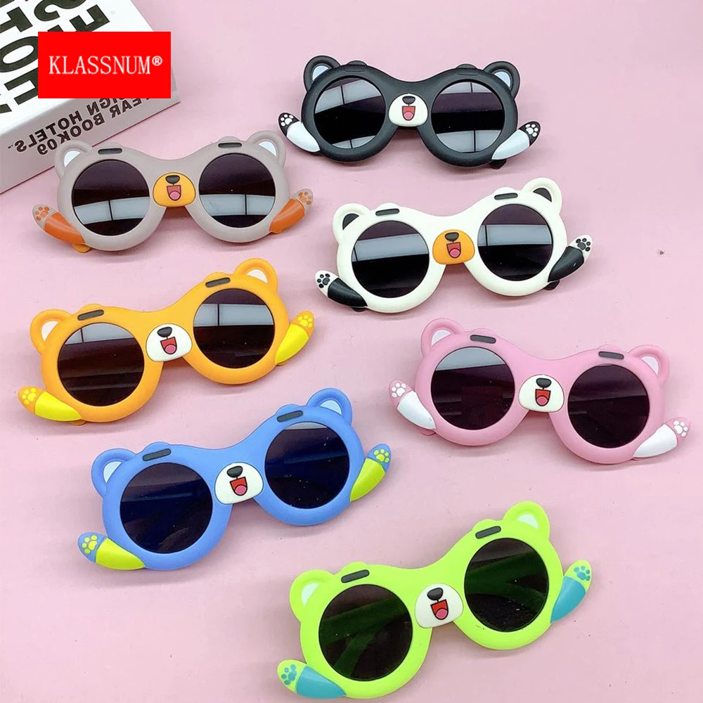 KLASSNUM Funny Children's Sunglasses Cute Baby Girls Boys Sun Glasses Cartoon Little Raccoon Goggles Party Eyewear UV400 Shades
KLASSNUM Funny Children's Sunglasses Cute Baby Girls Boys Sun Glasses Cartoon Little Raccoon Goggles Party Eyewear UV400 Shades