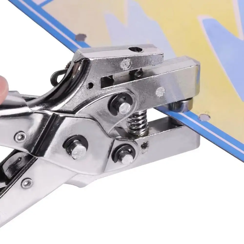 Easy Pressure Eyelet Hole Punch Portable Handheld Silver Finish Rivet Setting Tool Leverage Mechanism Hollow Design
Easy Pressure Eyelet Hole Punch Portable Handheld Silver Finish Rivet Setting Tool Leverage Mechanism Hollow Design