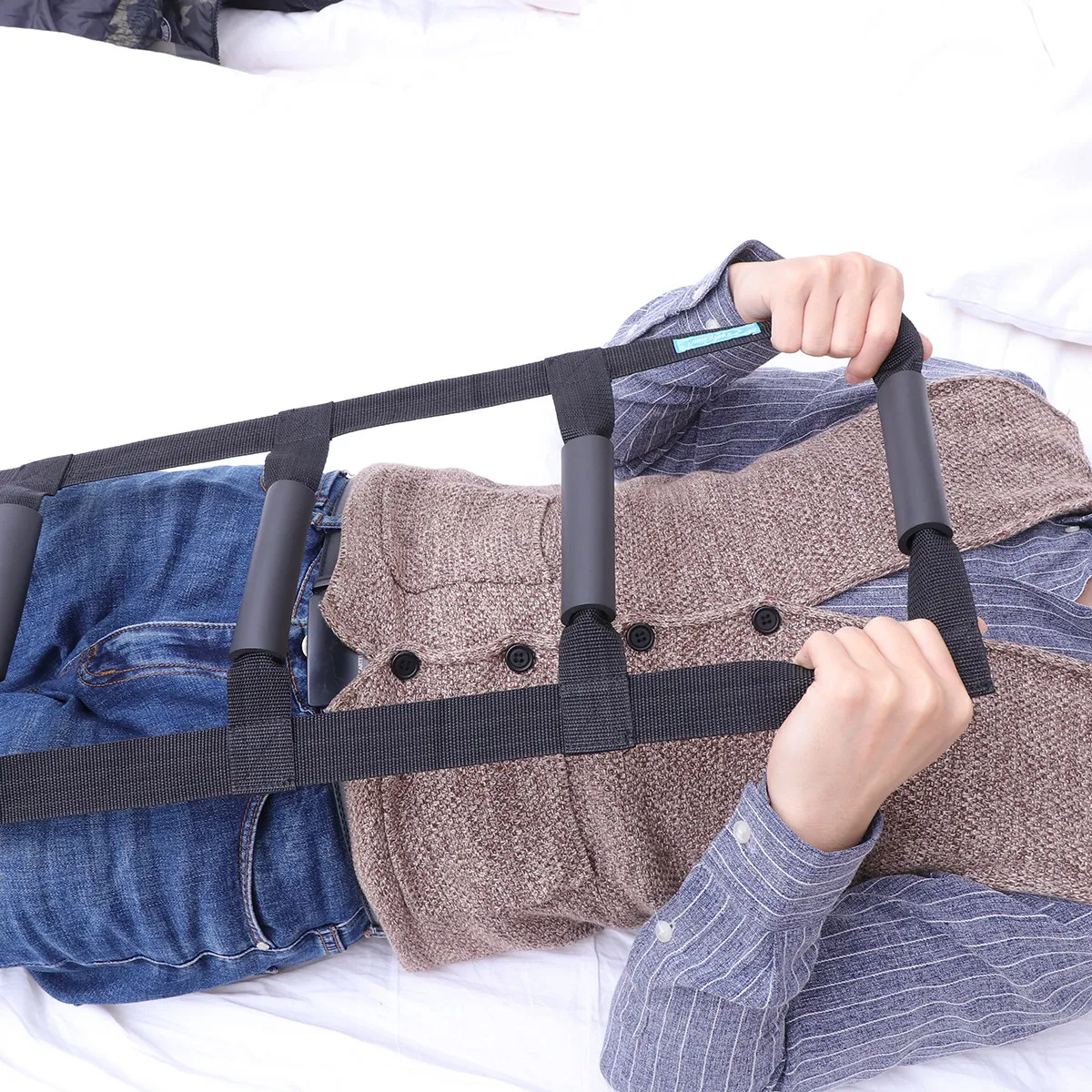 Bed Ladder Sit Up Assist Rope Ladder Strap Pull Up Bed Helper Cushioned Grips for Elderly Senior Injury Recovery Patient
Bed Ladder Sit Up Assist Rope Ladder Strap Pull Up Bed Helper Cushioned Grips for Elderly Senior Injury Recovery Patient