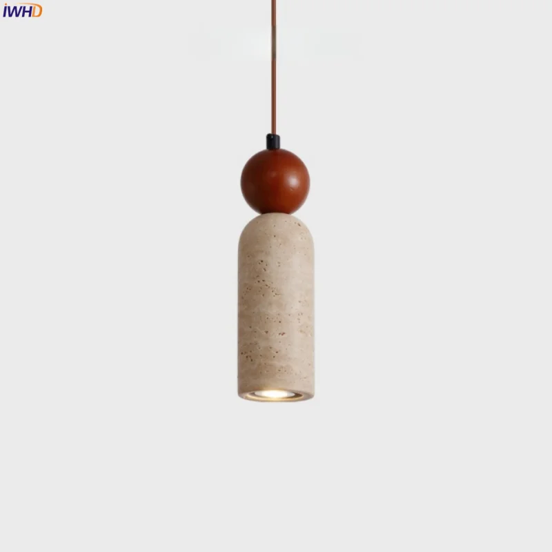 IWHD Wabi Sabi Stone LED Hanging Lamp Design Bedroom Loft Living Room Lighting Yellow Travertine Wood Pendant Lights Luminaire
IWHD Wabi Sabi Stone LED Hanging Lamp Design Bedroom Loft Living Room Lighting Yellow Travertine Wood Pendant Lights Luminaire