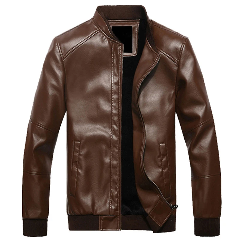 New Men Winter Leather Jacket Thick Warm Fleece Lined Slim Fit Jackets Mens Baseball Collar Autumn Leather Coats for Men MY162
New Men Winter Leather Jacket Thick Warm Fleece Lined Slim Fit Jackets Mens Baseball Collar Autumn Leather Coats for Men MY162