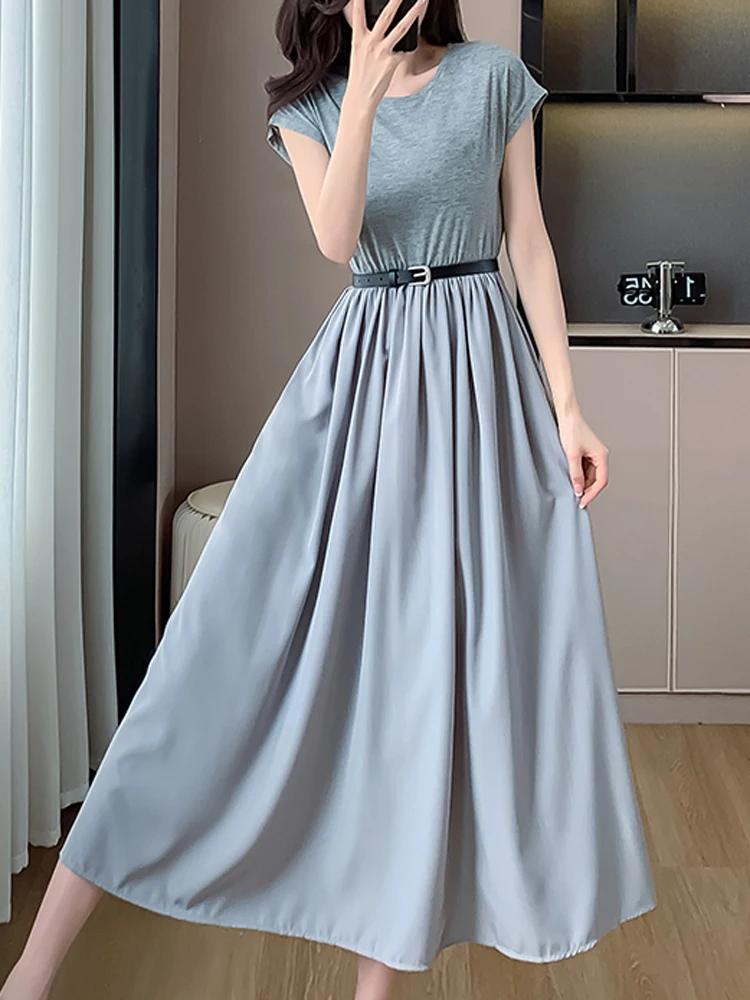 French Hepburn Style Dress Elegant Women's Clothing 2024 Summer New Slim Fit Slimming High-Quality Lace Up Waist Tied Patchwork
French Hepburn Style Dress Elegant Women's Clothing 2024 Summer New Slim Fit Slimming High-Quality Lace Up Waist Tied Patchwork