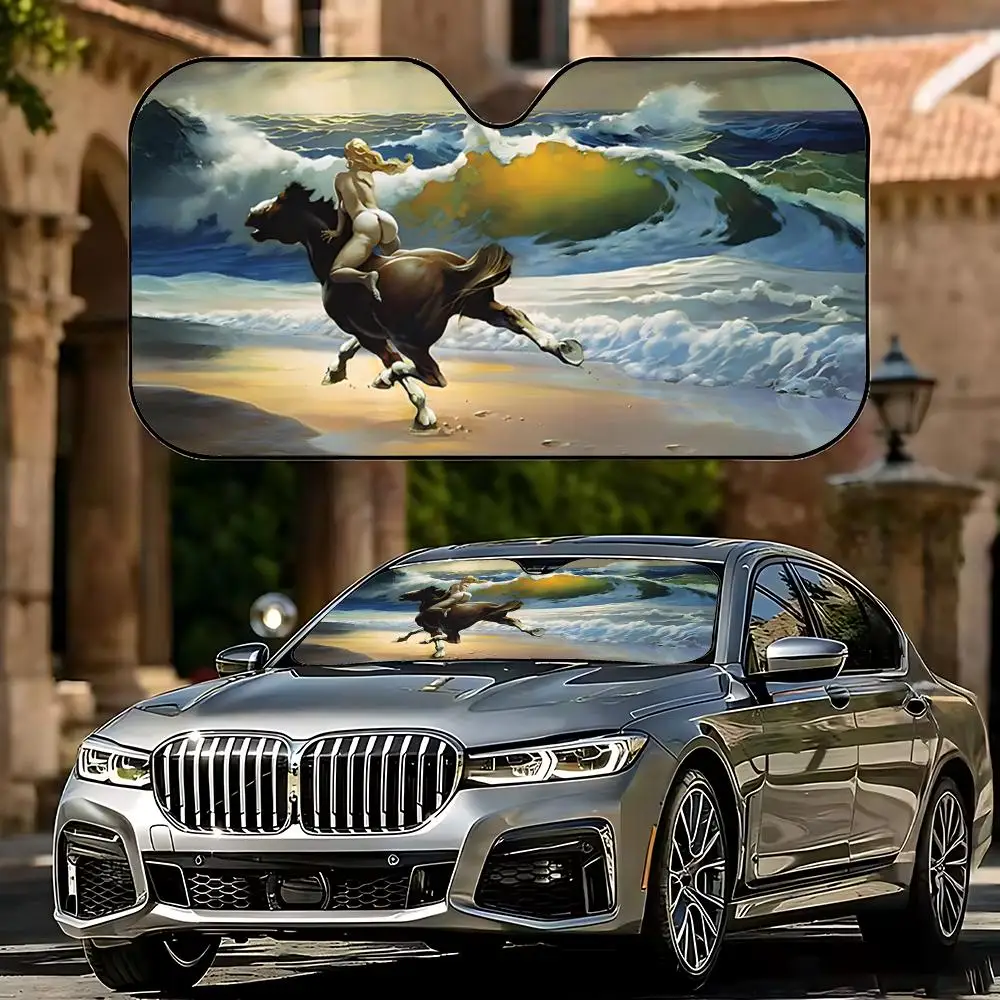 art F-Frank Frazetta Sun Visor Universal Car Windshield Sunshade - Foldable UV Block Sun Visor for Heat Insulation
art F-Frank Frazetta Sun Visor Universal Car Windshield Sunshade - Foldable UV Block Sun Visor for Heat Insulation