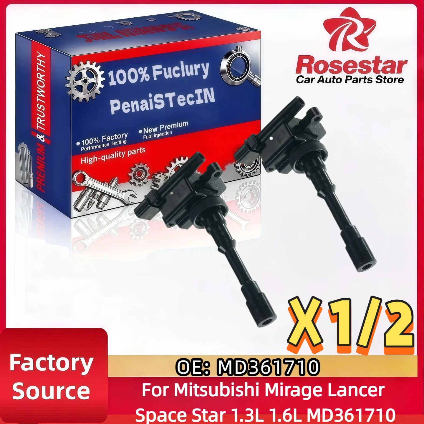 For Mitsubishi Mirage Lancer Space Star 1.3L 1.6L Ignition Coil MD361710
For Mitsubishi Mirage Lancer Space Star 1.3L 1.6L Ignition Coil MD361710