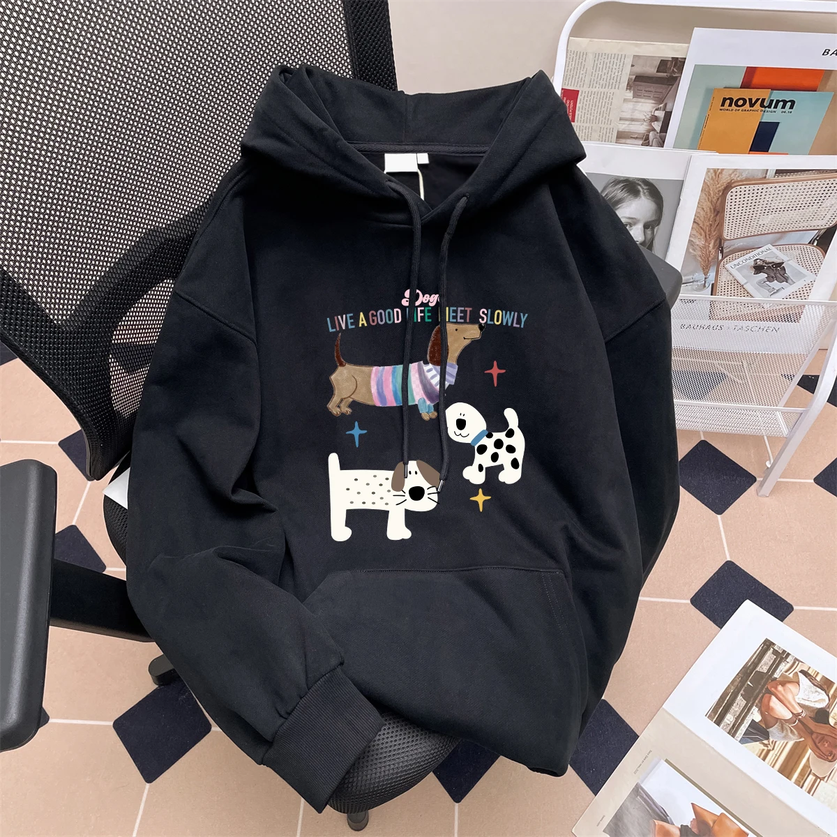 Милая американская толстовка с капюшоном в стиле таксы, весенне-осенняя сезонная верхняя одежда без бренда, с принтом, с длинными рукавами
Милая американская толстовка с капюшоном в стиле таксы, весенне-осенняя сезонная верхняя одежда без бренда, с принтом, с длинными рукавами