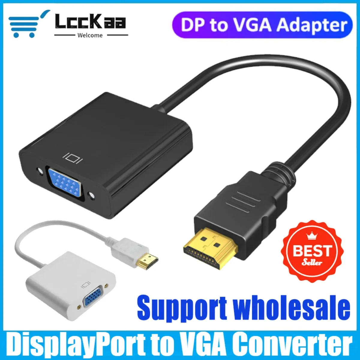 1080p DisplayPort to VGA Adapter DP Male to VGA Female Converter Cable For Projector Computer TV PC Laptop
1080p DisplayPort to VGA Adapter DP Male to VGA Female Converter Cable For Projector Computer TV PC Laptop