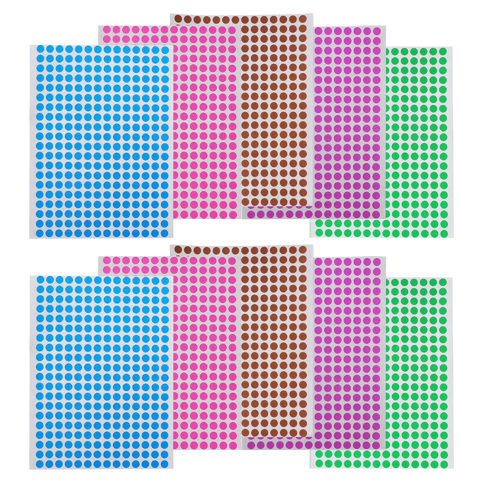 10 Sheets Blank Removable Writable Dot Stickers Color Coding Labels for Office Home School Inventory Pricing Sealing Envelopes
10 Sheets Blank Removable Writable Dot Stickers Color Coding Labels for Office Home School Inventory Pricing Sealing Envelopes