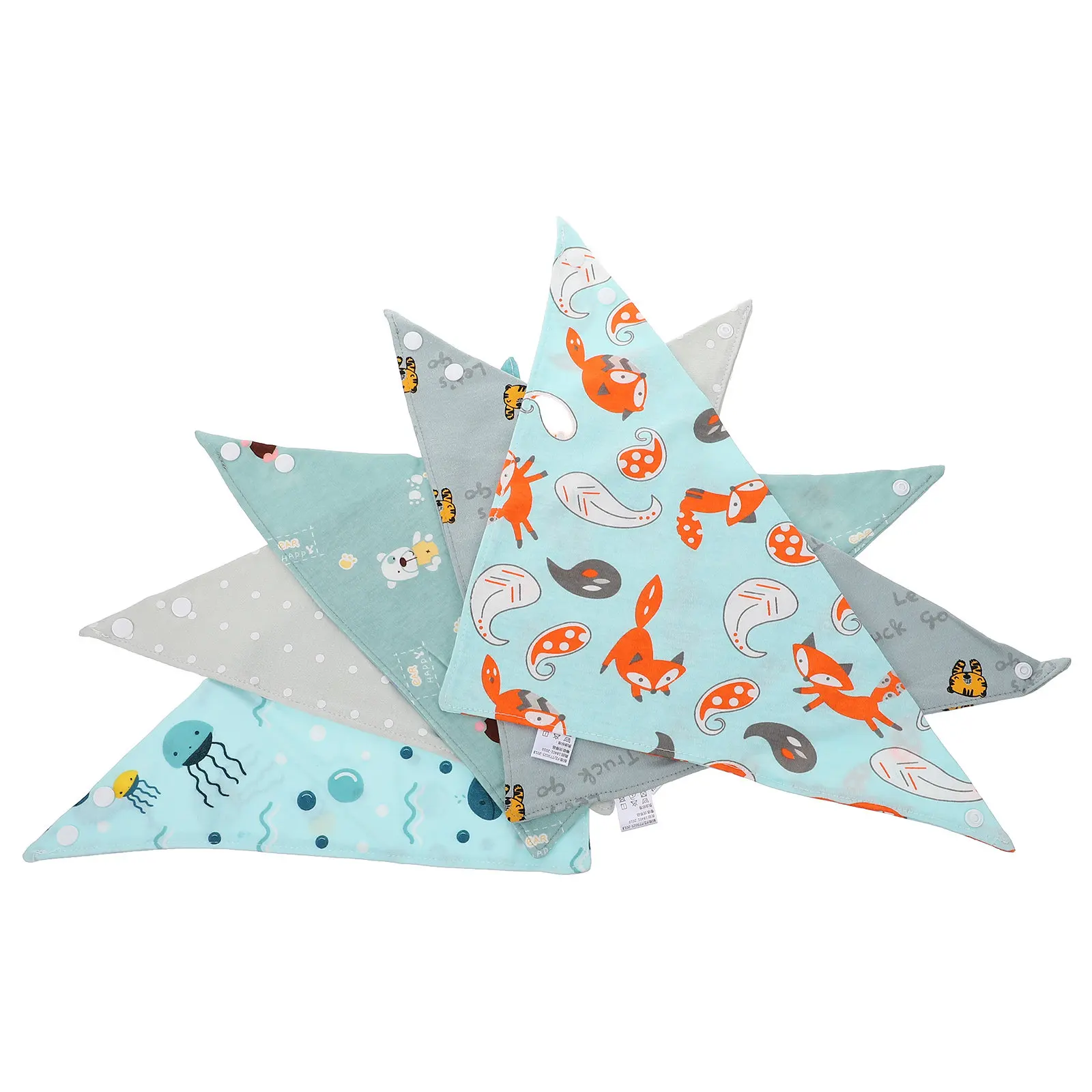 5pcs Baby Bibs Infant Drool Dribble Bib Newborn Cotton Triangle Pure Absorbent Waterproof Easy Clean Reusable
5pcs Baby Bibs Infant Drool Dribble Bib Newborn Cotton Triangle Pure Absorbent Waterproof Easy Clean Reusable