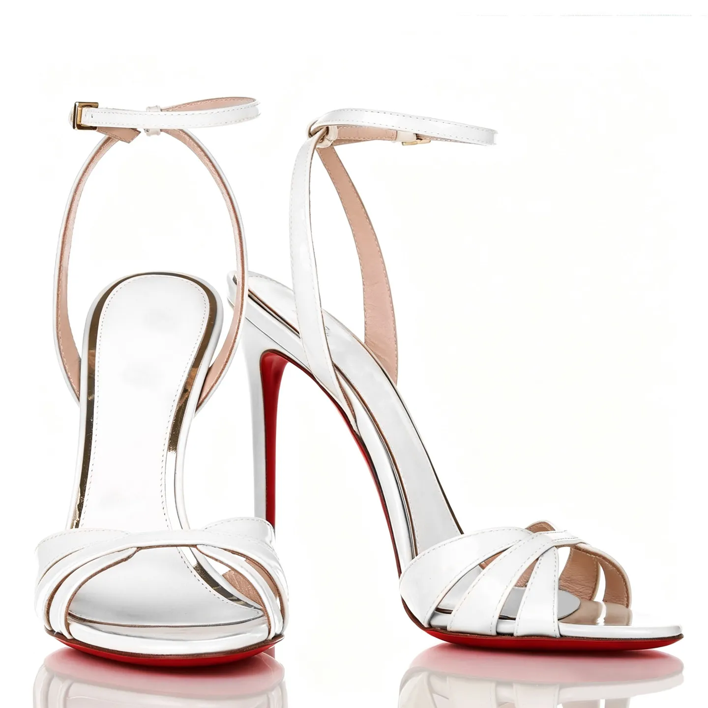 New white 12cm cross strap pointed high heels for women with ultra-fine heels and a straight buckle strap fashion sandals
New white 12cm cross strap pointed high heels for women with ultra-fine heels and a straight buckle strap fashion sandals