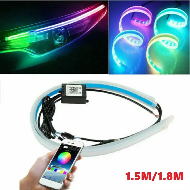 LeMyth RGB светодиодные красочные автомобильные фары, универсальные дневные ходовые огни, автомобильный капот, декоративная световая панель, приложение, дистанционное управление, 12 В
LeMyth RGB светодиодные красочные автомобильные фары, универсальные дневные ходовые огни, автомобильный капот, декоративная световая панель, приложение, дистанционное управление, 12 В