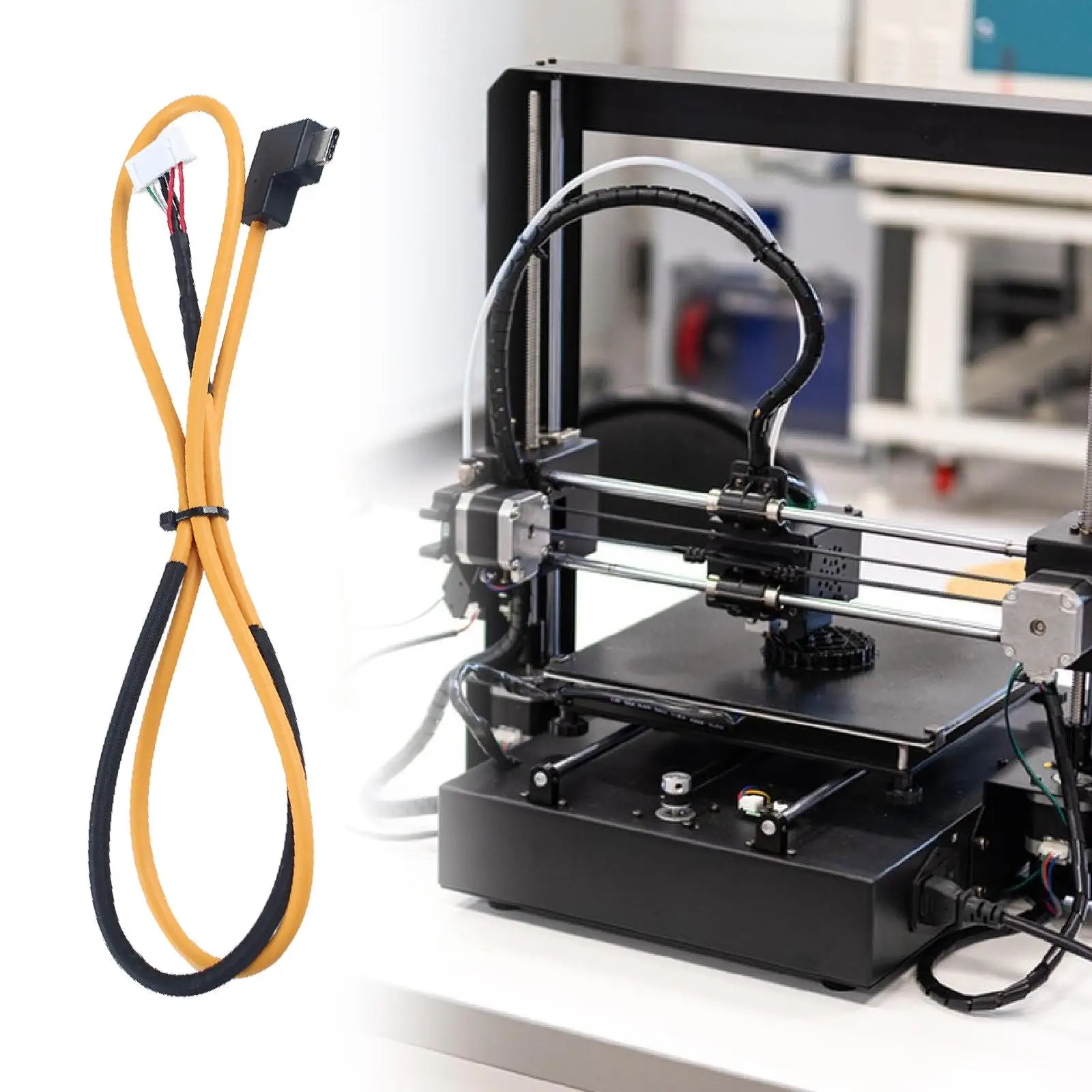 Toolhead Cable 3D Printer Accessories Hardware Flexible Easy to Install High Performance Stable Replacement Print Head Cable