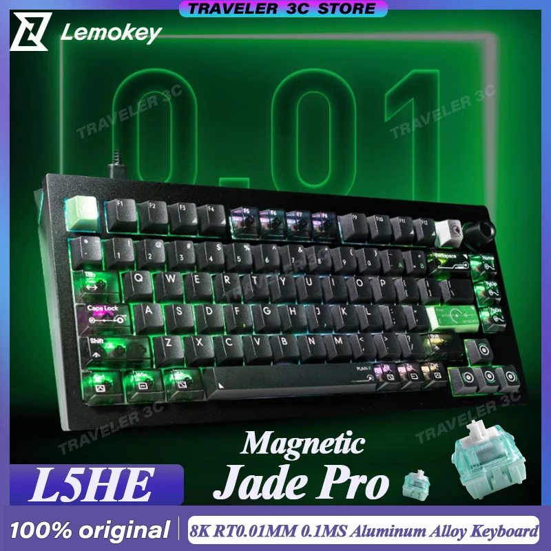 Lemokey L5HE 8K Flagship Wired Magnetic Switch Gaming Keyboard Aluminum alloy RT0.01MM 0.1MS Mag Jade Pro RGB Light Laptop PC
Lemokey L5HE 8K Flagship Wired Magnetic Switch Gaming Keyboard Aluminum alloy RT0.01MM 0.1MS Mag Jade Pro RGB Light Laptop PC