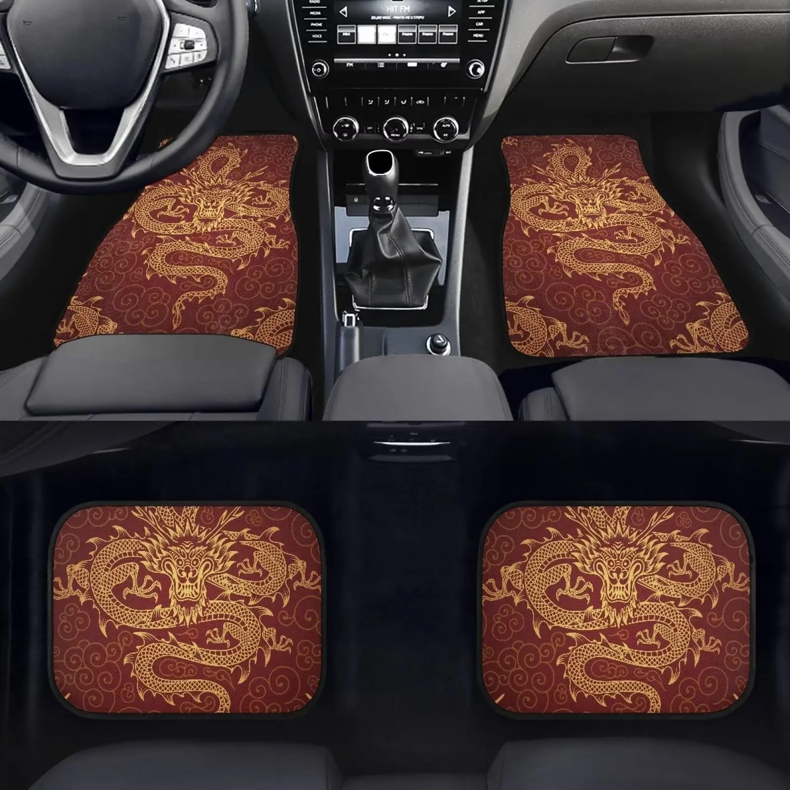 Red And Gold Dragon Print Car Floor Mats Set Of 4 Universal Fit Washable Anti Slip Waterproof
Red And Gold Dragon Print Car Floor Mats Set Of 4 Universal Fit Washable Anti Slip Waterproof