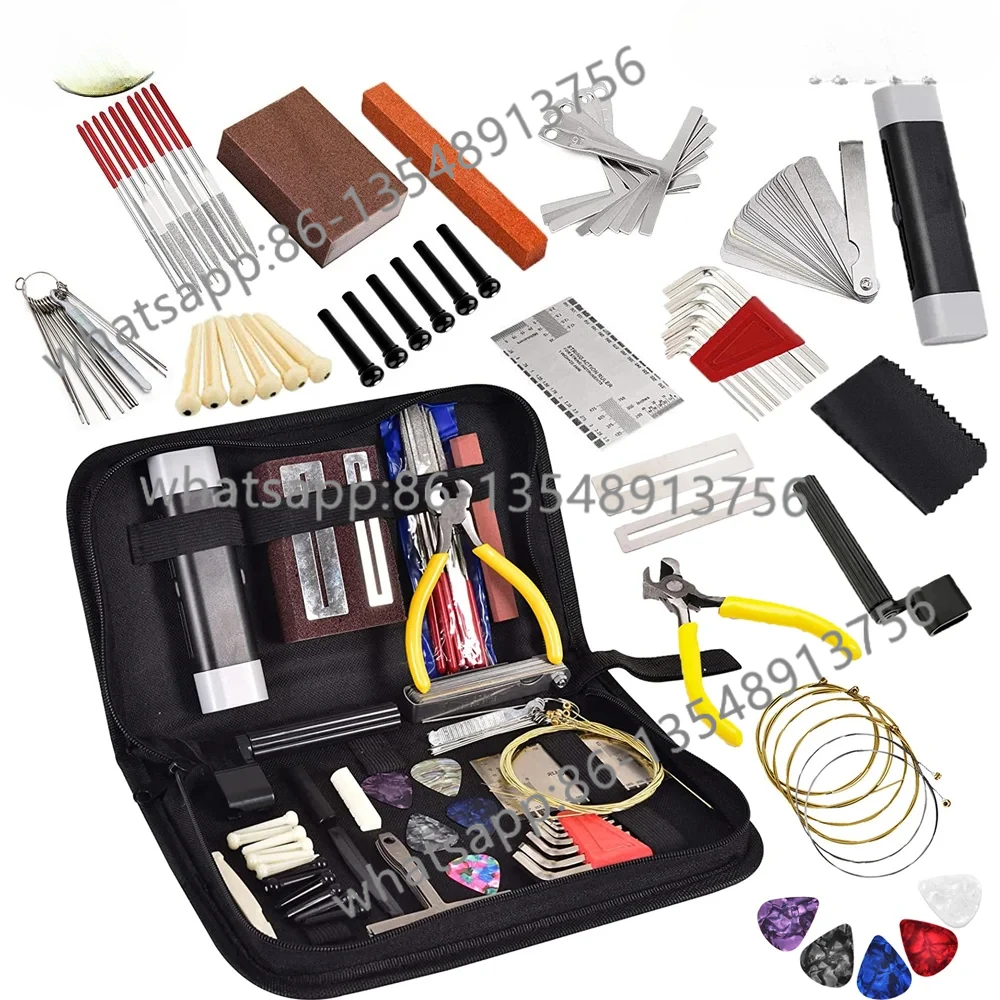 Гитарный комплект из 72 предметов, комплект для ремонта и обслуживания, аксессуары для гитары
Гитарный комплект из 72 предметов, комплект для ремонта и обслуживания, аксессуары для гитары