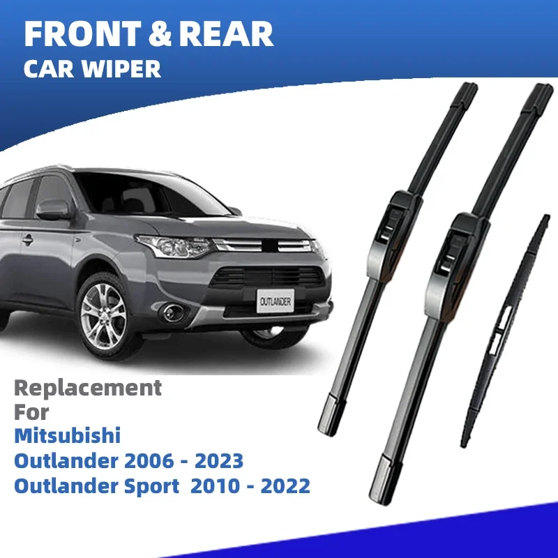 LHD Front Rear Windshield Wiper Blades For Mitsubishi Outlander 1 2 3 2003 - 2023 Windscreen Accessories 2004 2006 2012 2018
LHD Front Rear Windshield Wiper Blades For Mitsubishi Outlander 1 2 3 2003 - 2023 Windscreen Accessories 2004 2006 2012 2018