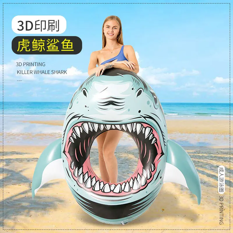 New 3D Printed Shark Whale Swimming Ring for Adults Inflatable Armpit Float Life Buoy Water Mount Summer Beach Pool Toy In Stock
New 3D Printed Shark Whale Swimming Ring for Adults Inflatable Armpit Float Life Buoy Water Mount Summer Beach Pool Toy In Stock