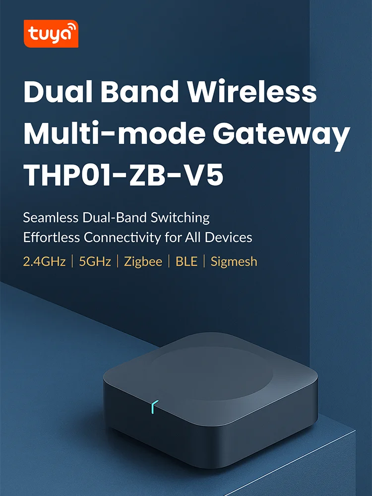 Многорежимный умный шлюз 2.4G/5G: ZigBee, WiFi, Bluetooth Mesh Hub для управления автоматизацией, совместим с Tuya Smart App, голосовое управление (Alexa, Google)
Многорежимный умный шлюз 2.4G/5G: ZigBee, WiFi, Bluetooth Mesh Hub для управления автоматизацией, совместим с Tuya Smart App, голосовое управление (Alexa, Google)