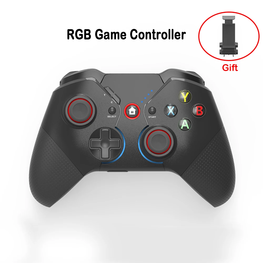 Беспроводной Bluetooth-геймпад для ПК/PS4/Switch с держателем для телефона, джойстик, подставка для игрового телефона
Беспроводной Bluetooth-геймпад для ПК/PS4/Switch с держателем для телефона, джойстик, подставка для игрового телефона