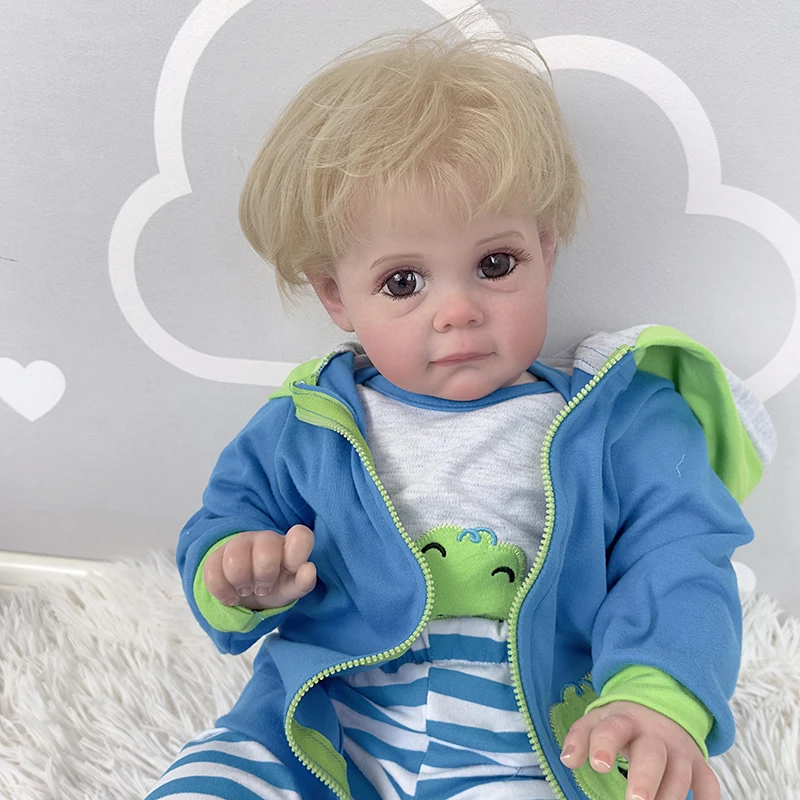 60CM Completed Doll In Picture Reborn Doll Toddler Boy Hand Paint Doll with Genesis Paint High Quality 3D Skin Doll
60CM Completed Doll In Picture Reborn Doll Toddler Boy Hand Paint Doll with Genesis Paint High Quality 3D Skin Doll