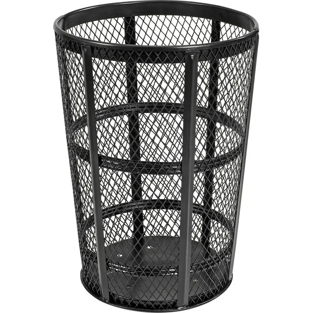 48 Gallon Black Industrial-Grade Outdoor Metal Trash Bin
48 Gallon Black Industrial-Grade Outdoor Metal Trash Bin