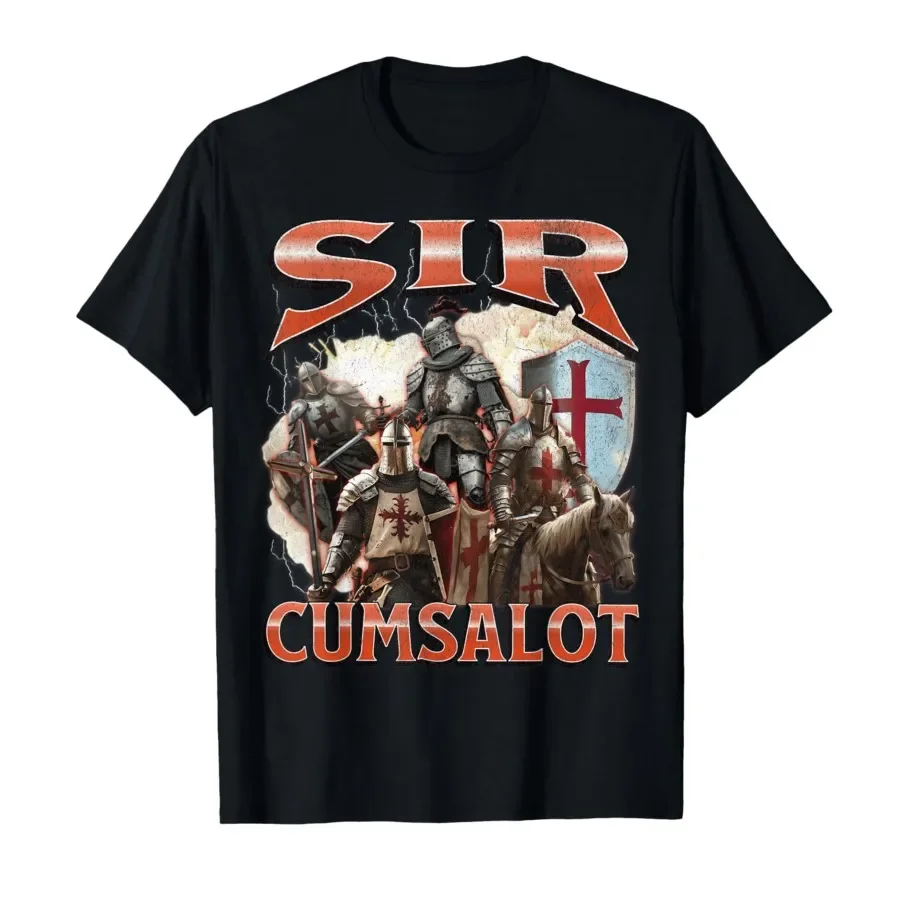 Sir Cumsalot Funny Offensive Knight Meme Bootleg Graphic T-shirt For Men Women 100% Cotton T Shirts Short Sleeve Tops P884
Sir Cumsalot Funny Offensive Knight Meme Bootleg Graphic T-shirt For Men Women 100% Cotton T Shirts Short Sleeve Tops P884