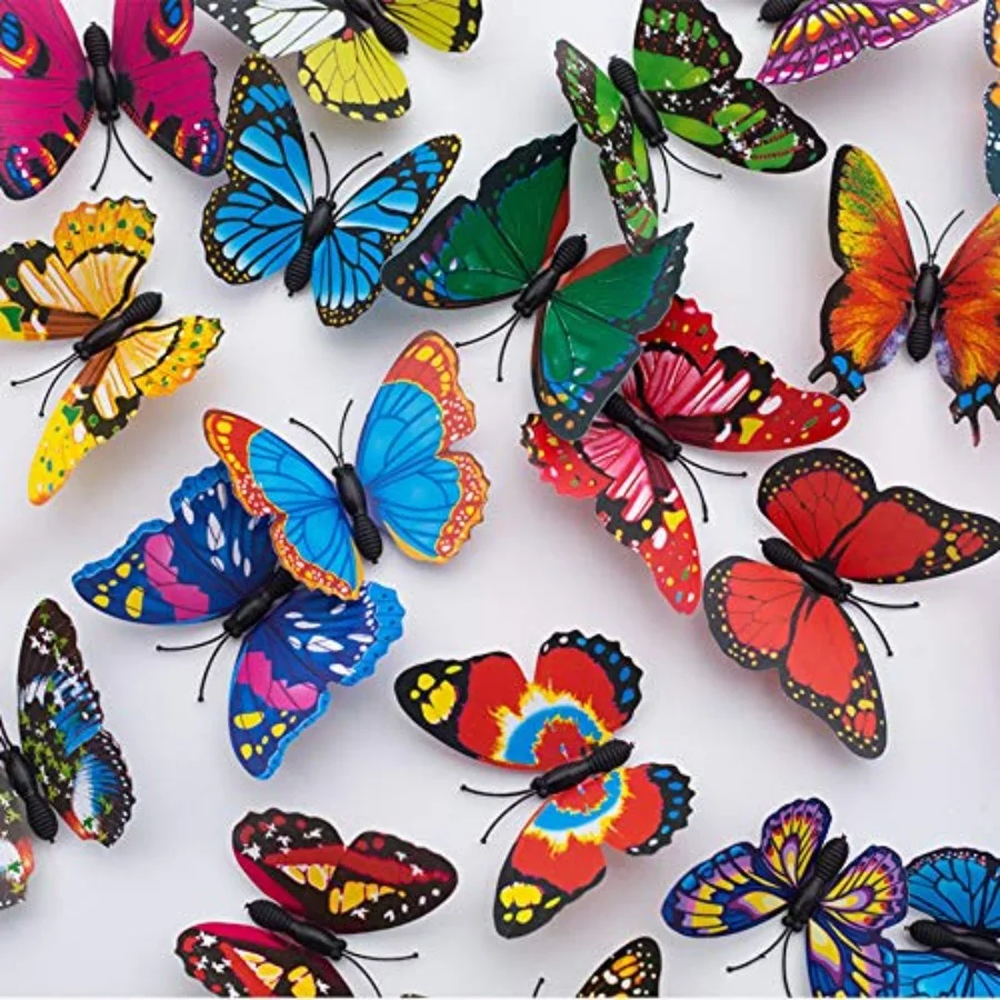 Garden Butterfly Stakes Decor - 30Pcs 7cm Butterfly Ornaments, Indoor and Outdoor Yard Patio Planter Flower Bed Pot Spring Gard
Garden Butterfly Stakes Decor - 30Pcs 7cm Butterfly Ornaments, Indoor and Outdoor Yard Patio Planter Flower Bed Pot Spring Gard