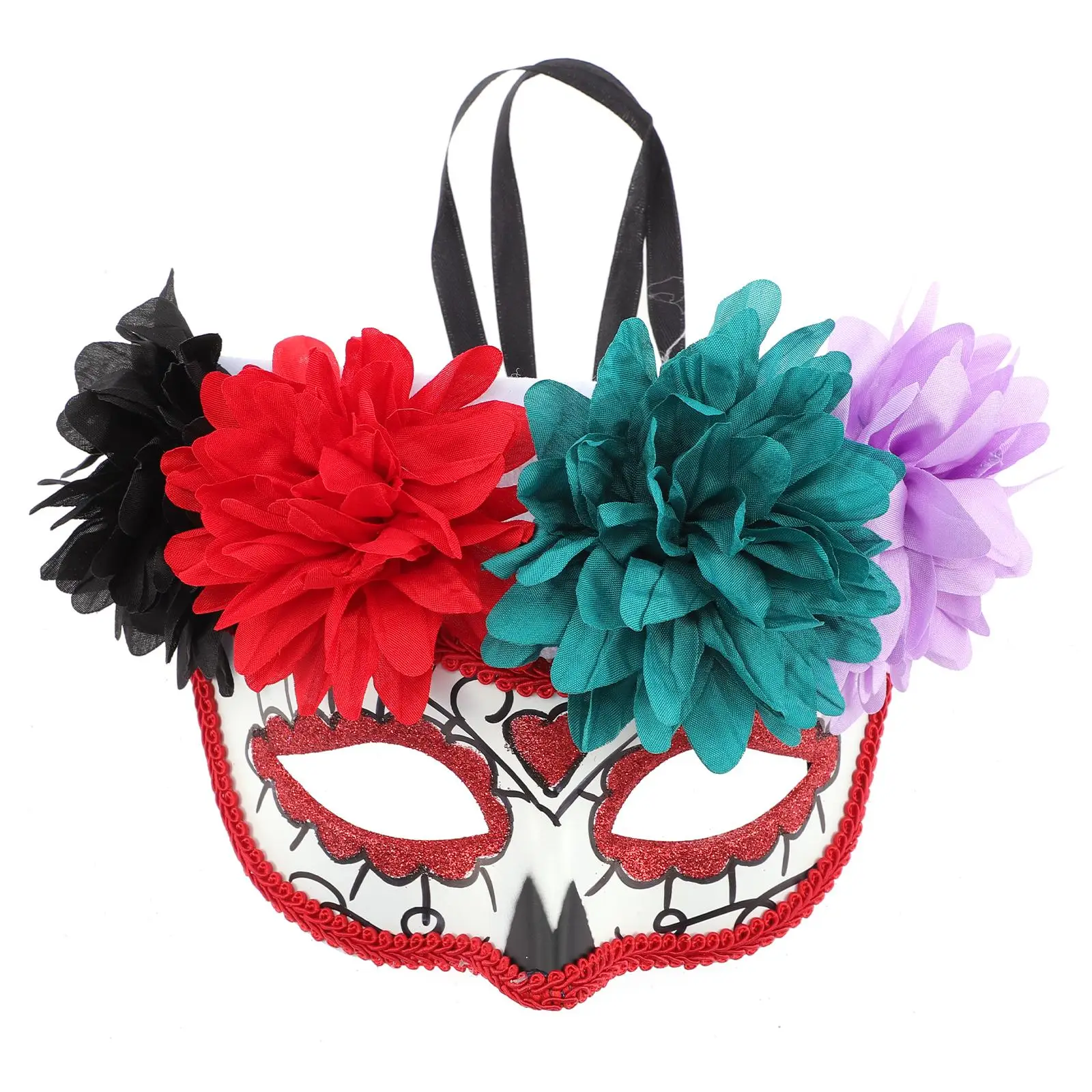 Day of Dead Ghost Floral Skull Mask for Day Of The Dead Flower Skull Mask Halloween Cosplay Adult Costume Plastic Half Face
Day of Dead Ghost Floral Skull Mask for Day Of The Dead Flower Skull Mask Halloween Cosplay Adult Costume Plastic Half Face