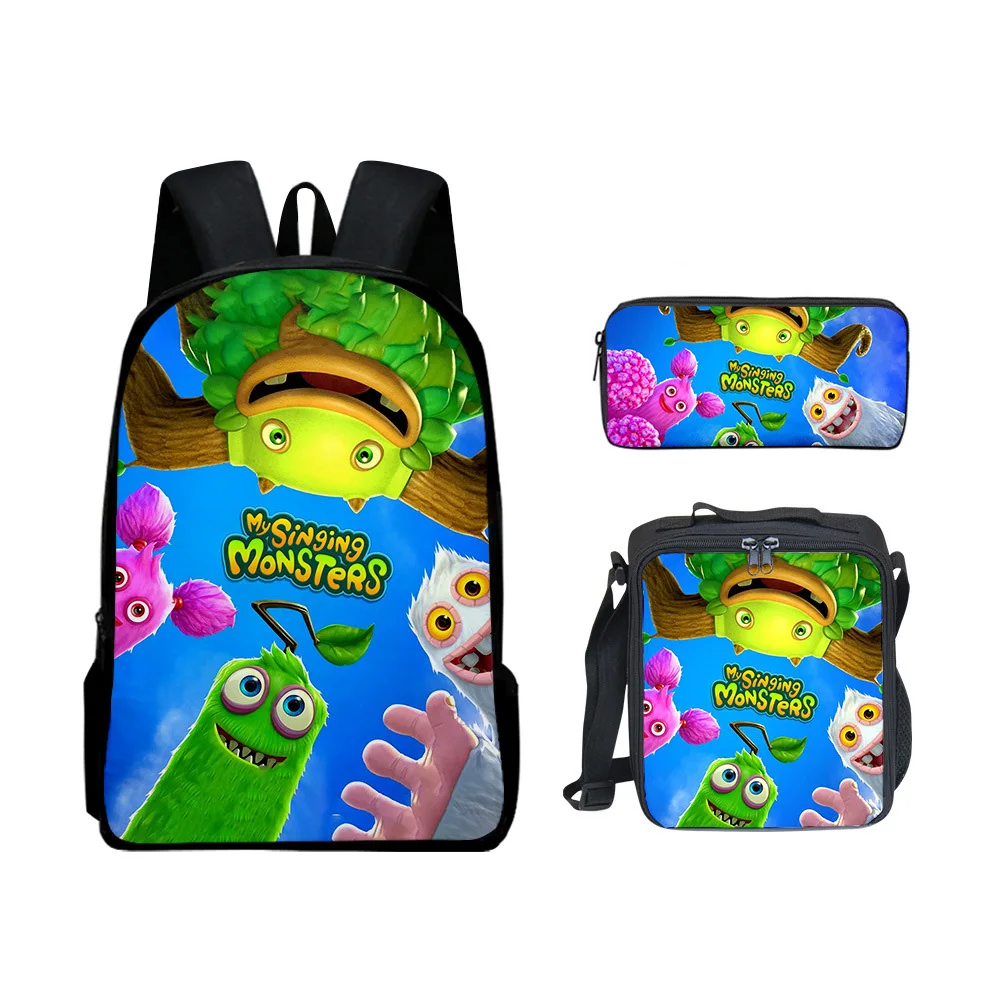 3D Printing My Singing Monsters Kids Concert Bookbag Children's Satchel Pencil Bag 3pieces Boys Girls Polyester Zip-lock Mochila
3D Printing My Singing Monsters Kids Concert Bookbag Children's Satchel Pencil Bag 3pieces Boys Girls Polyester Zip-lock Mochila
