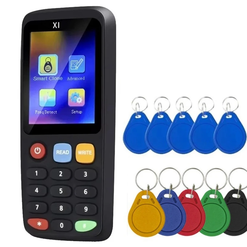 X7 RFID Smart Chip NFC Decoder Duplicator Reader Writer+5XCUID/UID Keychain Tag Copier 125Khz 13.56Mhz Badge Clone Card
X7 RFID Smart Chip NFC Decoder Duplicator Reader Writer+5XCUID/UID Keychain Tag Copier 125Khz 13.56Mhz Badge Clone Card