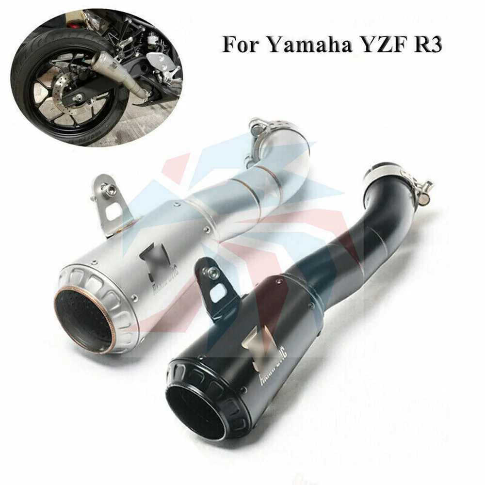 Один мотоцикл модификация выхлопной трубы для YZF-R3 R25 Foreparts глушитель модификация R3 R25 MT03 модификация аксессуаров для мотоциклов 
Один мотоцикл модификация выхлопной трубы для YZF-R3 R25 Foreparts глушитель модификация R3 R25 MT03 модификация аксессуаров для мотоциклов