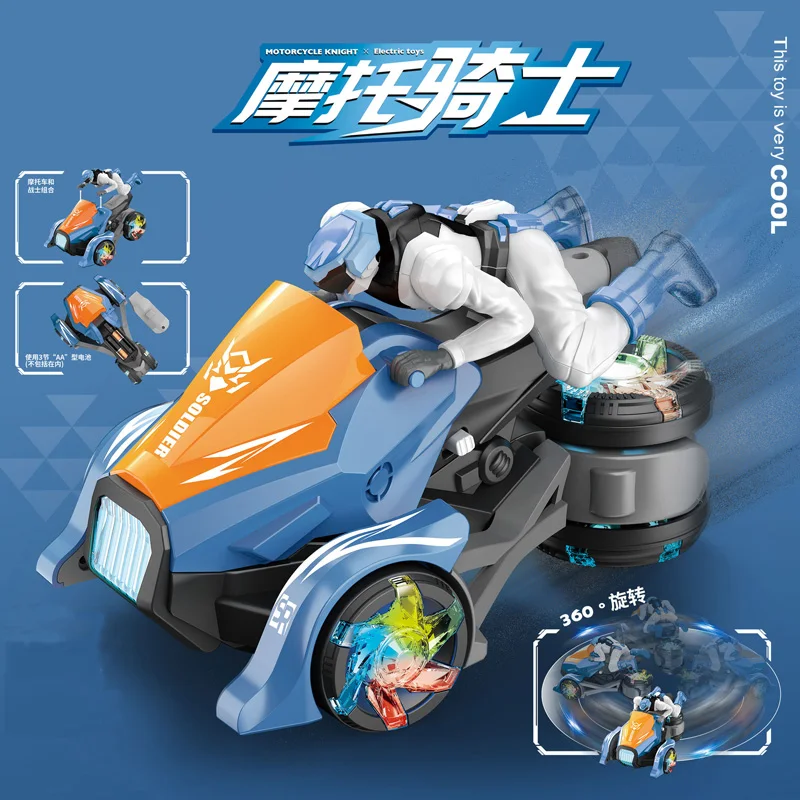 New Electric Universal Stunt Motorcycle Cool Light Music Rotating Motorcycle Knight Toy Children's Birthday Gift
New Electric Universal Stunt Motorcycle Cool Light Music Rotating Motorcycle Knight Toy Children's Birthday Gift
