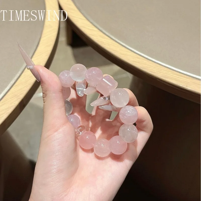 TIMESWIND Original Crystal Natural Sweet Pink Round Beaded Square Women Bracelet Fashion Jewelry with Certificate
TIMESWIND Original Crystal Natural Sweet Pink Round Beaded Square Women Bracelet Fashion Jewelry with Certificate
