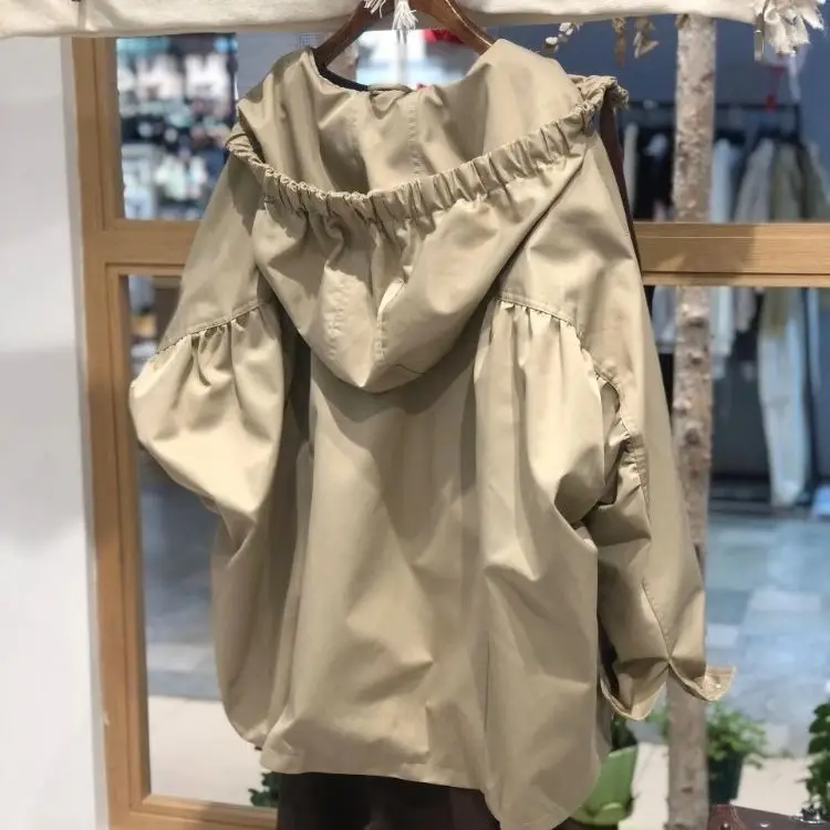 Retro hooded trench coat for women's loose and casual style niche design sense long-sleeved jacket cardigan for women
Retro hooded trench coat for women's loose and casual style niche design sense long-sleeved jacket cardigan for women