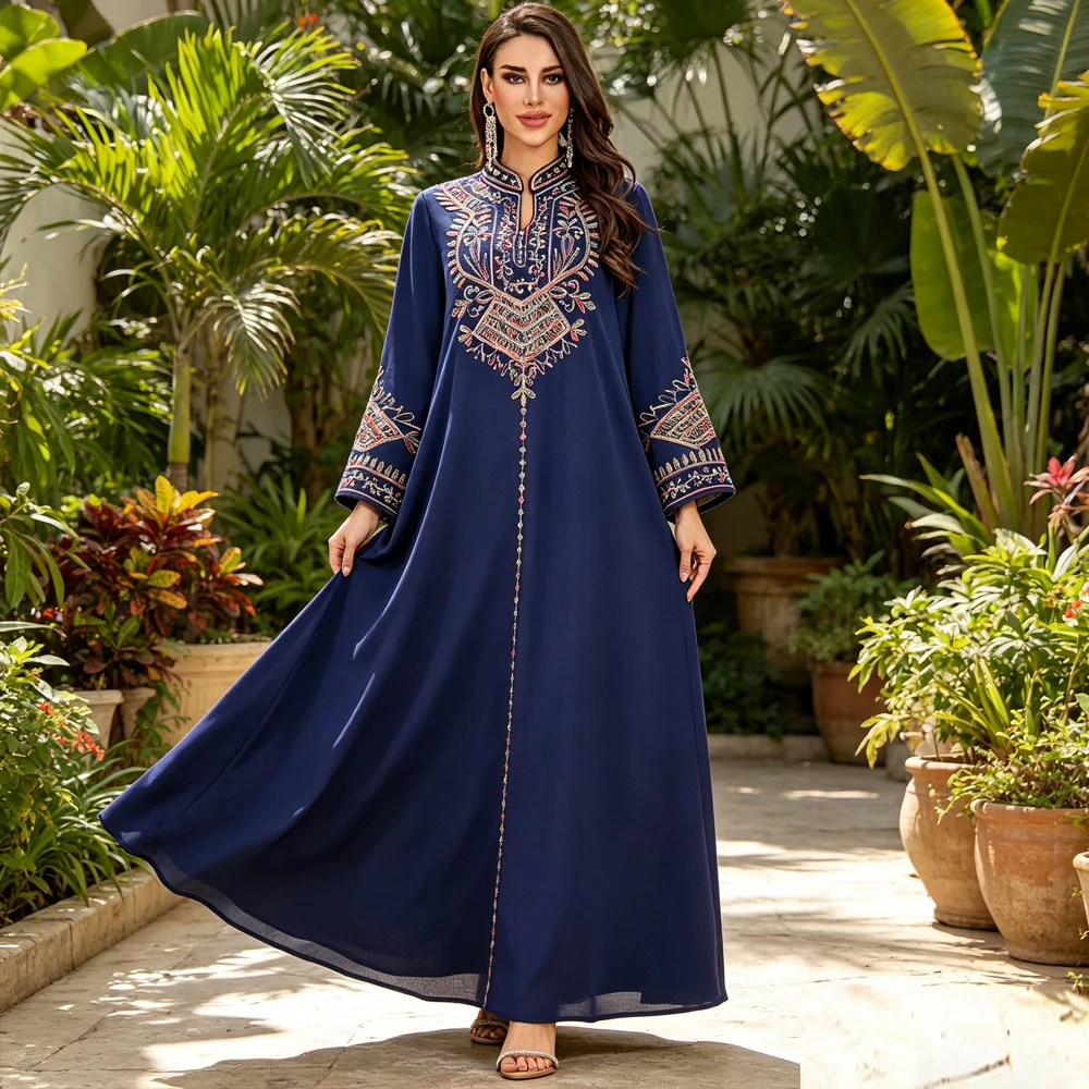 Ramadan Embroidery Abayas for Women Muslim Party Dress Dubai Gown Turkey Kaftan Kebaya Caftan Marocain Femme Robe Islam Jalabiya
Ramadan Embroidery Abayas for Women Muslim Party Dress Dubai Gown Turkey Kaftan Kebaya Caftan Marocain Femme Robe Islam Jalabiya