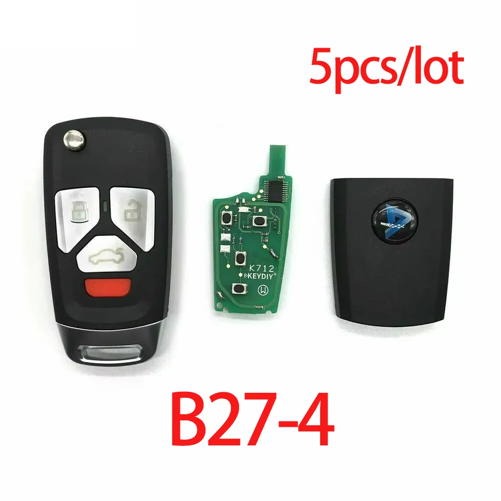 5pcs KEYDIY B27-4 3+1 Button KD Remote Smart Car Key Control B Series Universal Acesssories Auto for KD900 Mini KD-X2 Tools
5pcs KEYDIY B27-4 3+1 Button KD Remote Smart Car Key Control B Series Universal Acesssories Auto for KD900 Mini KD-X2 Tools