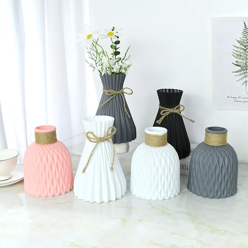 Plastic Vase White Grey Pink Plastic Vase European Home Decoration Wedding Party Vase Flower Decoration Accessories
Plastic Vase White Grey Pink Plastic Vase European Home Decoration Wedding Party Vase Flower Decoration Accessories