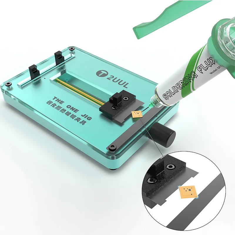 2UUL The One Jig Fixture With Tempered Glass for PCB Motherboard Holder Phone Repair Prevent IC NAND CPU Damage Clamp
2UUL The One Jig Fixture With Tempered Glass for PCB Motherboard Holder Phone Repair Prevent IC NAND CPU Damage Clamp
