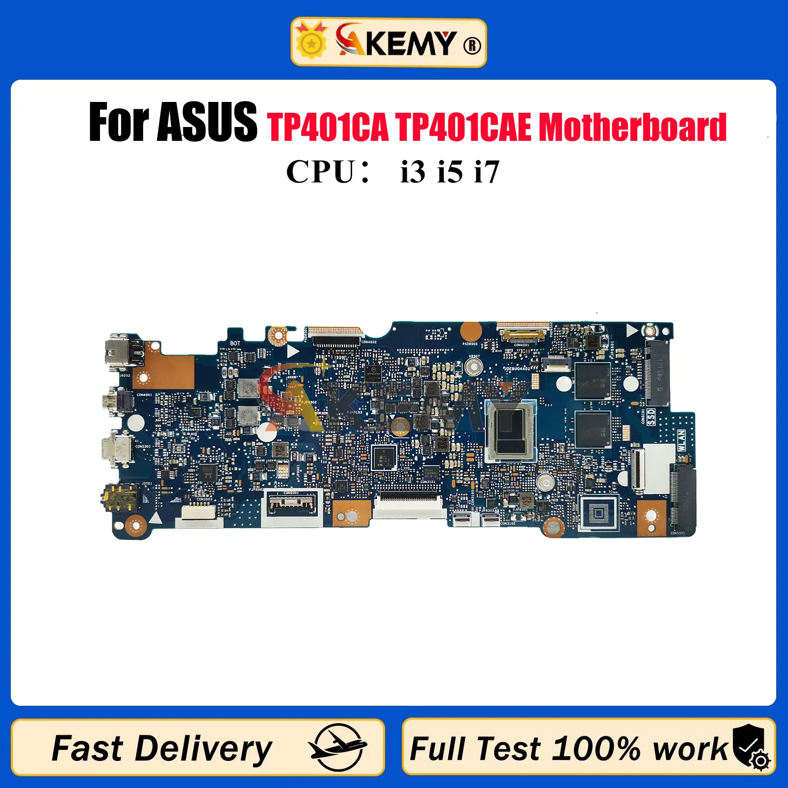 TP401CA Laptop Motherboard For ASUS VivoBook Flip TP401C TP401CA TP401CAE Notebook Mainboard With i3 i5 i7 CPU 100% tests OK stk
TP401CA Laptop Motherboard For ASUS VivoBook Flip TP401C TP401CA TP401CAE Notebook Mainboard With i3 i5 i7 CPU 100% tests OK stk